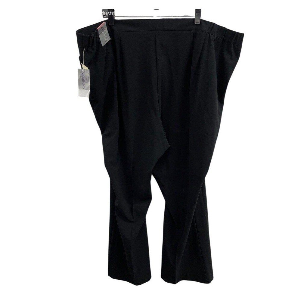 Catherines Right Fit Moderately Curvy Black Pants Plus Size 28W Dress Trousers - Picture 2 of 4